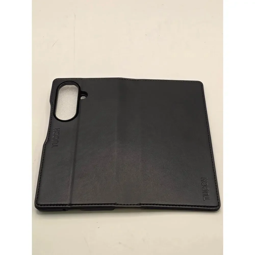 Wallet Case Samsung Galaxy Z Fold 8 Black RFID Card Slots Ring Stand
